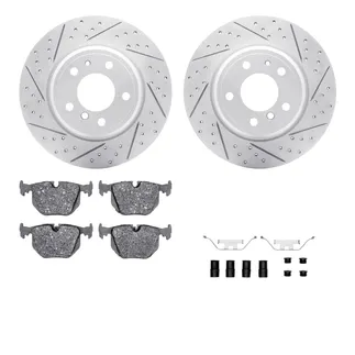 R1 Concepts WBUH1-31013 Brake Rotors - Carbon Coated - D/S W/ Optimum Oe Pads & Hdw